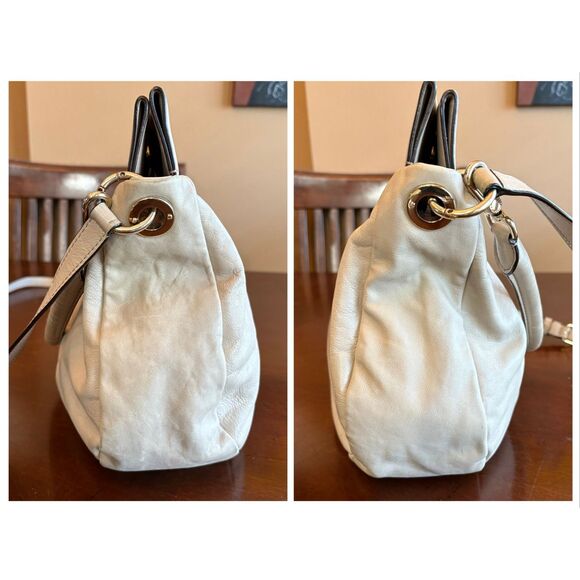 Marc by Marc Jacobs - Classic Q Hillier Hobo Bag in Cement Soft Leather. LOVELY! - Picture 7 of 15